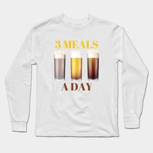 3 Meals A Day Long Sleeve T-Shirt